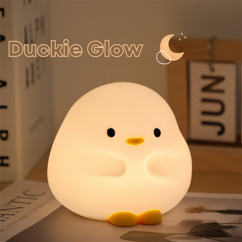 Duckie Glow: Schattig Nachtlampje met Aanraaksensor